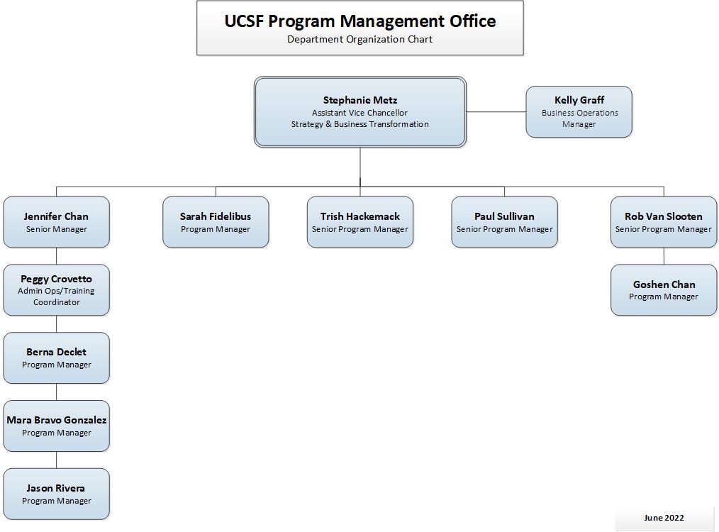 UCSF Program Management Office Department Organization Chart | Program